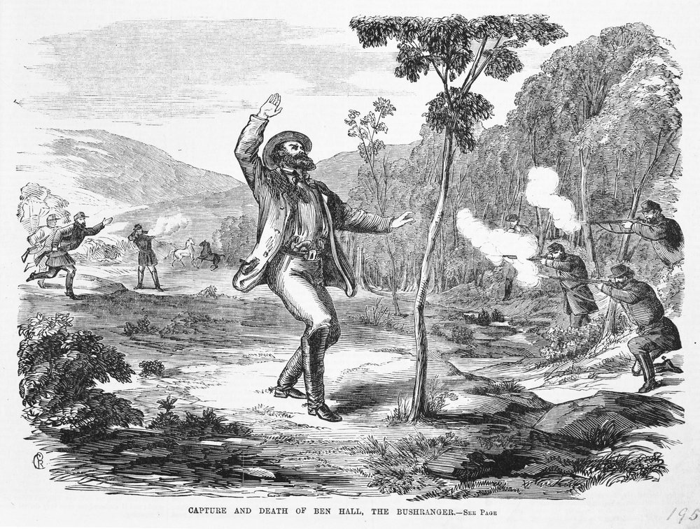 Capture and death of bushranger Ben Hall 1865, State Library of Victoria
