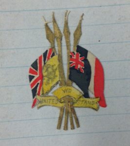 'United We Stand' badge designed by Edward Durant