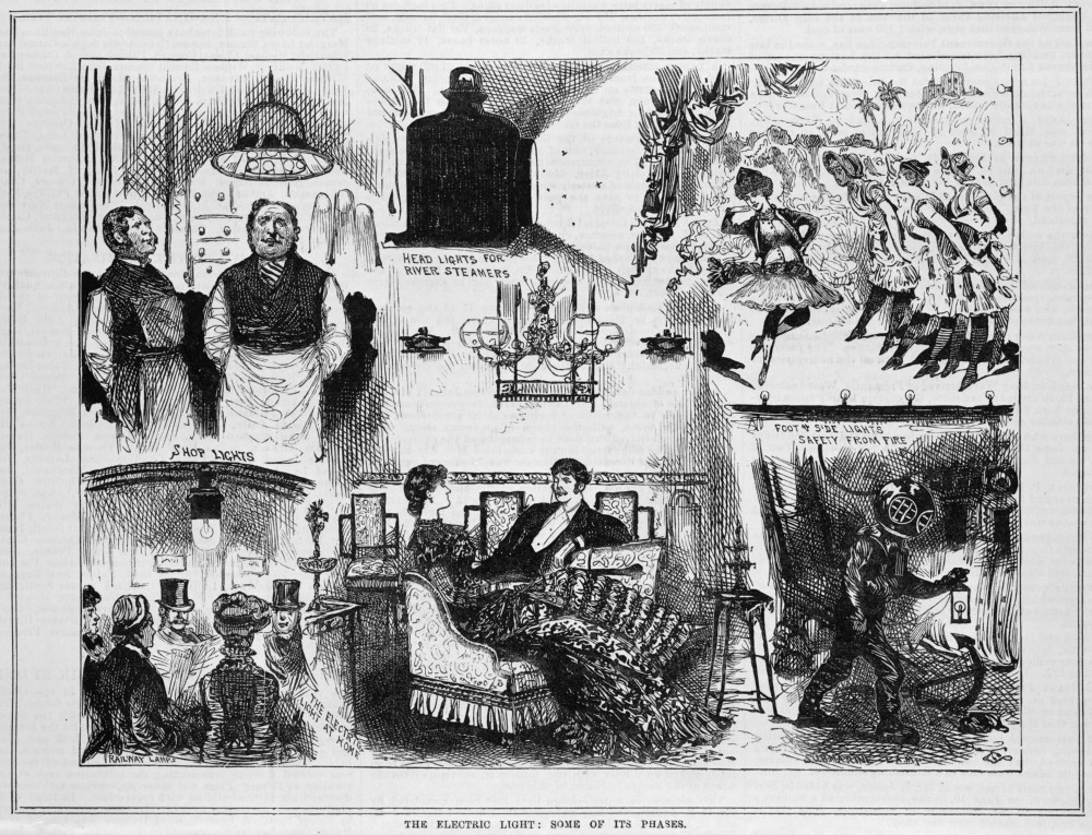 ‘The electric light: some to its phases’, 1 July 1882, State Library of Victoria