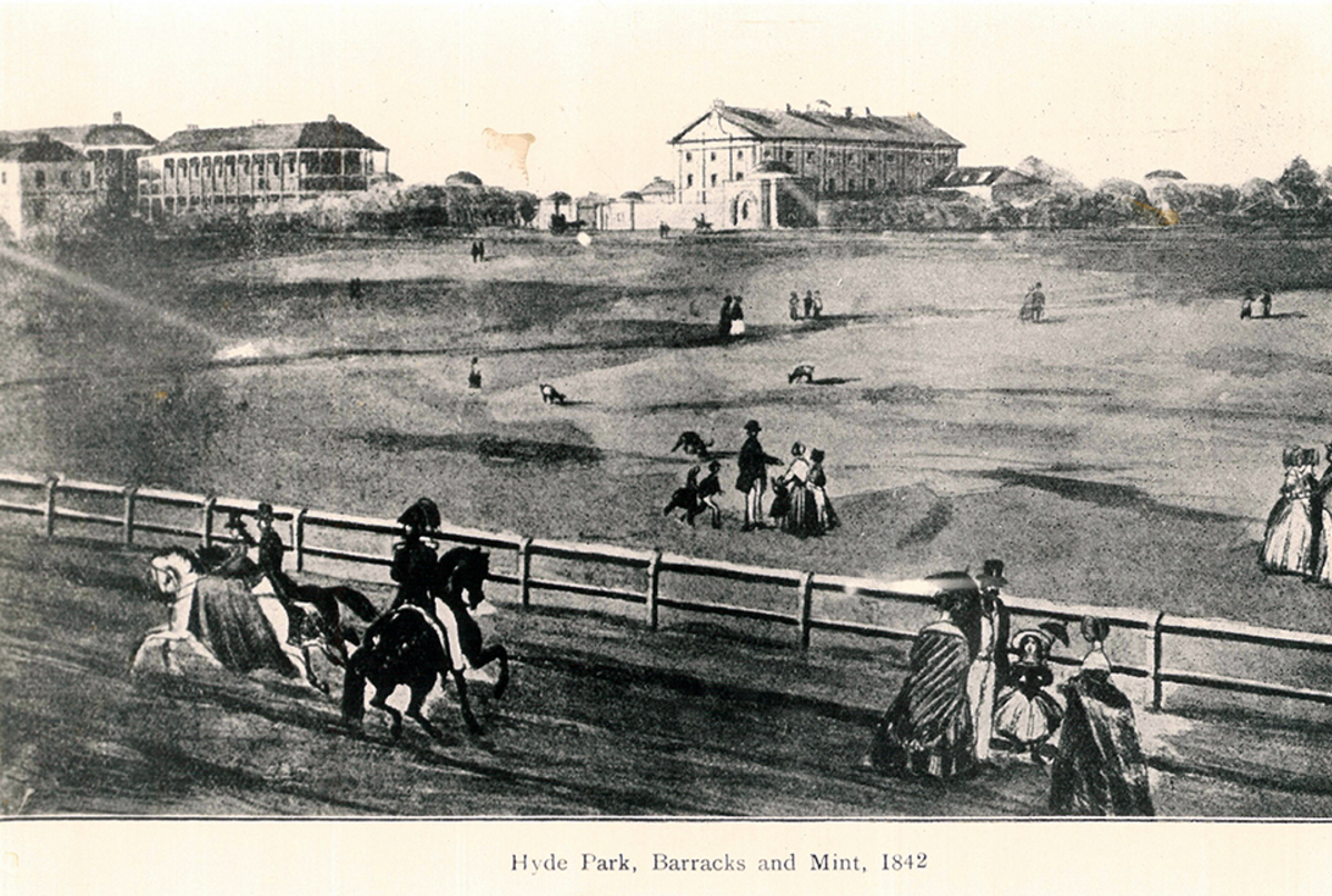 Northern end of Hyde Park 1842