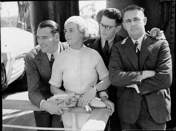 Cast posing on Morinda