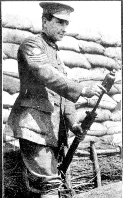 Geake with one of the inventions