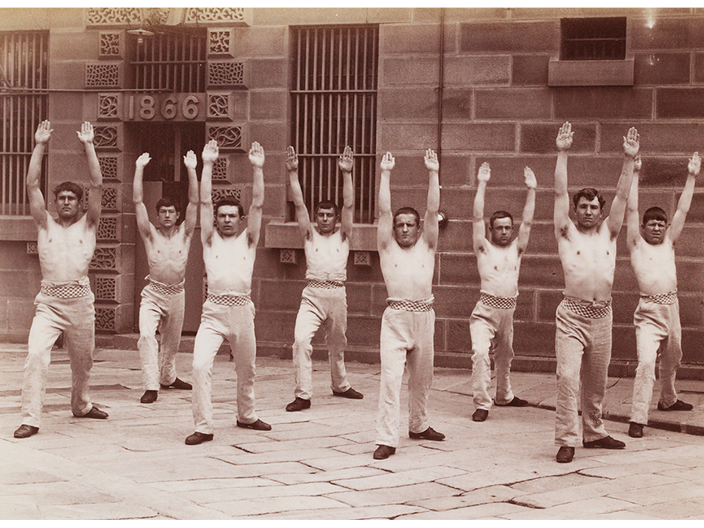 Prisoners in yard