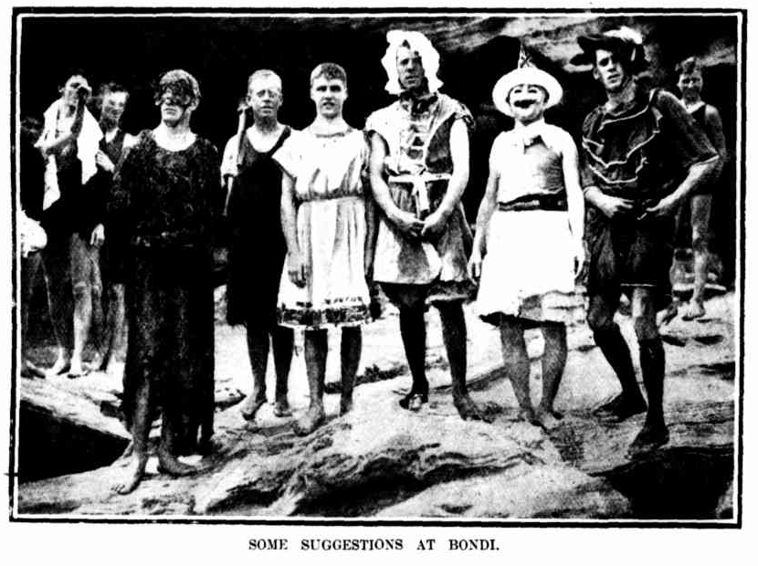 'The skirted bathers of Bondi Beach'