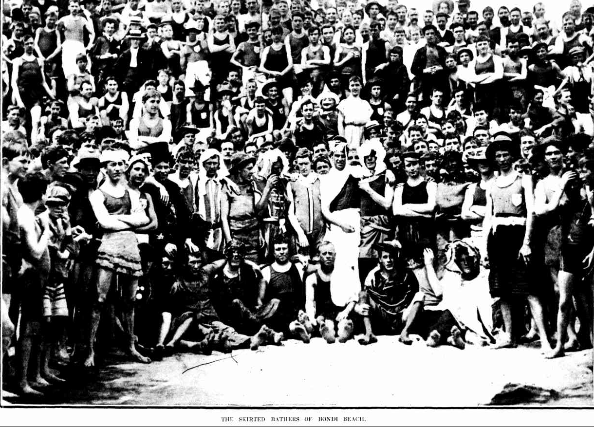 The skirted bathers of Bondi Beach