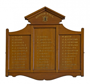 The Ultimo World War I Roll of Honour