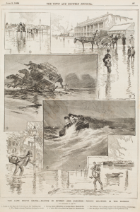 Sydney suburbs flooded, 8 June 1889, Australian Town and Country Journal via Dictionary of Sydney
