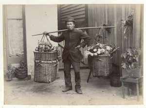Chinese fruit and vegetable hawker