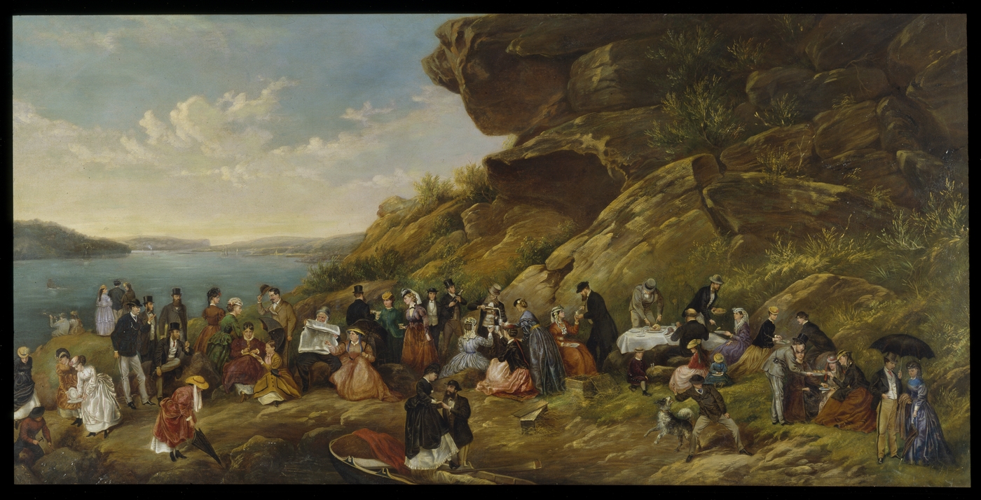 A day's picnic on Clark Island 1870